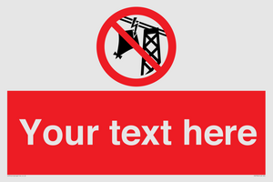 Custom prohibition do not fly kites near overhead electrical power lines